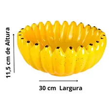 Fruteira Banana Amarela - Centro de Mesa Louça - Mesa posta