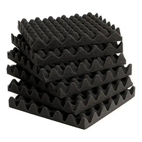 Kit Com 12 Placas Acusticas 50x50x2 - Anti Ruidos Sonoros