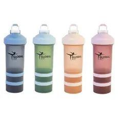 Coqueteleira Academia Shaker 600ml Várias Cores - Com Mola