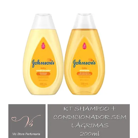Kit Shampoo Glicerina e Condicionador Sem Lágrimas Johnson's Baby 200ml