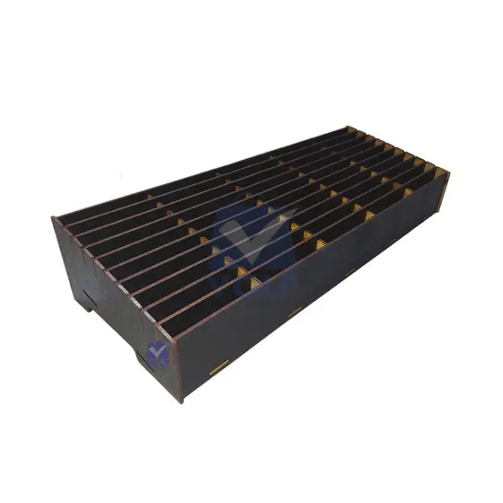 Organizador Celular P/ Assistência Oficina 50 Nichos MDF Pintado Preto Fosco Numerados OU Sem Abas