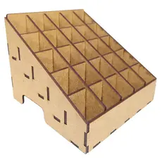 Expositor Porta batom e maquiagem capacidade de 25 batons/tubos feito em Mdf cru 3mm