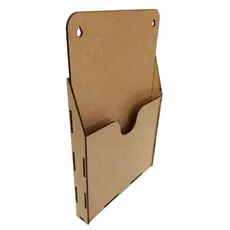 Porta Prontuario e Documentos A4/ organizador para folhas sulfite A4 Com 1 Baia Em Mdf Cru