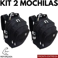 Kit 2 Mochilas Unissex – Práticas, Reforçadas e Perfeitas Para o Dia a Dia