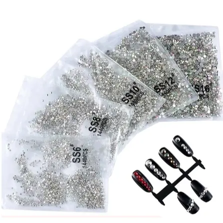 Strass De Cristal Pedras Adesivos De Unhas Fruta Cor 1440 unidades