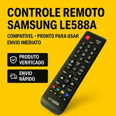 Controle Remoto LE588 Samsung LCD | Substituto Original, Pronto pra Usar e Envio Imediato