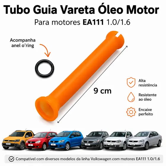 Tubo Guia Vareta Óleo | Fox Gol Saveiro Voyage Polo