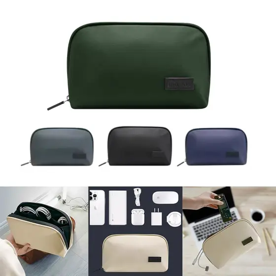 Organizador de cabos, necessaire para cabos e acessórios de celular e computador impermeável
