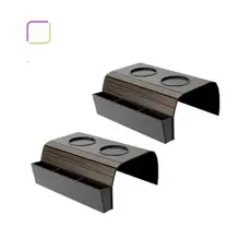 Kit 2 bandejas suporte porta controle e copos esteira mdf flexível braço sofá apoio copo cerveja