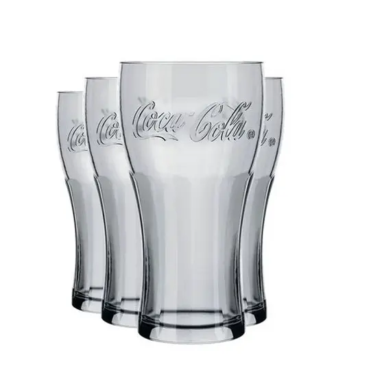 Copo de Vidro Coca-Cola Contour 300ml Festa Casa Utilidade Decoração