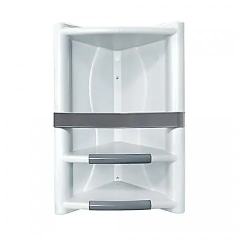 SUPORTE PAREDE PARA BANHEIRO SHAMPOO CONDICIONADOR UTILIDADES ORGANIZADOR ORGANIZAÇÃO BANHEIRO PLÁSTICO CASA BARATO