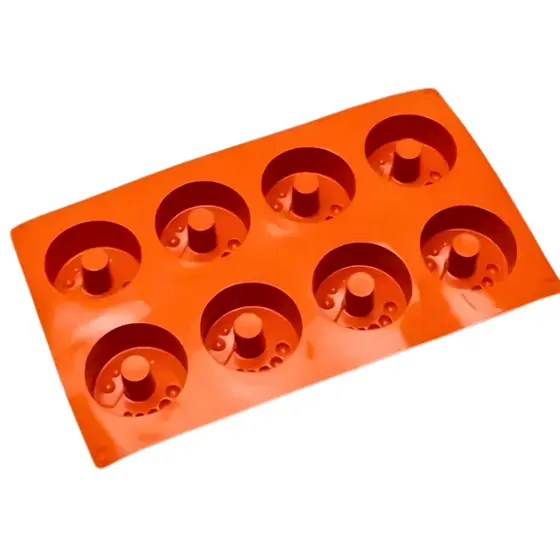 Forma de Silicone c/8 Cavidades 29x17cm