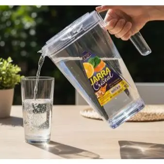 Jarra De Suco Cristal 1.9l Acrilico De Alta Resistencia Erca Transparente