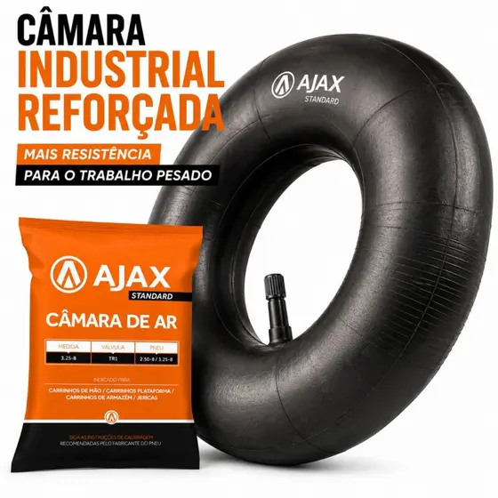 Câmara De Ar 325x8 Carrinho De Mão Super Resistente