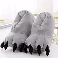 Pantufa Infantil Urso Cinza – Quentinha e Confortável (27-33)