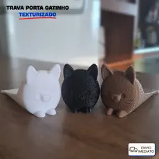 Batente Trava Porta Gatos com TEXTURA PELOS Cunha para porta Coisas Legais Para a Casa