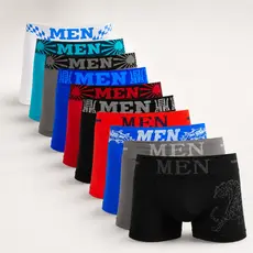 Kit 10 ou 5 Cueca Masculina Box De Microfibra Leve Cuecas Boxer Adulto Kit de Cuecas Boxer
