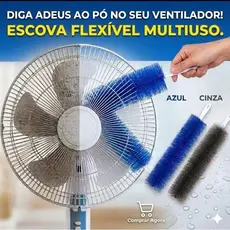 Escova Multiuso para Limpeza Ventilador Removedor de Poeira Espanador Microfibra Flexível