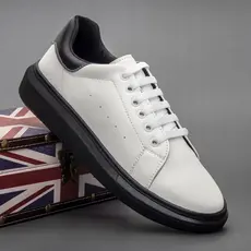 Tenis Masculino Casual Sport Solado Branco Neopreme Chunky Confort Palmilha Espumada Elástico Ajustável