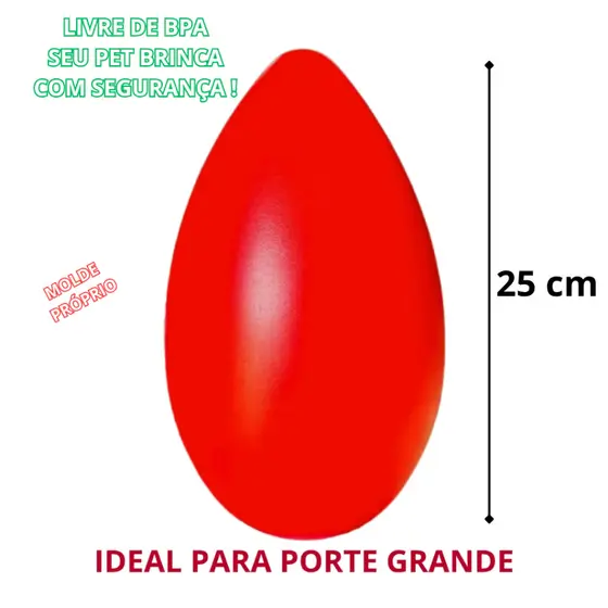 Brinquedo Interativo Mordedor Anti Stress Para Cachorro Ovo Maluco Porte Médio Pet