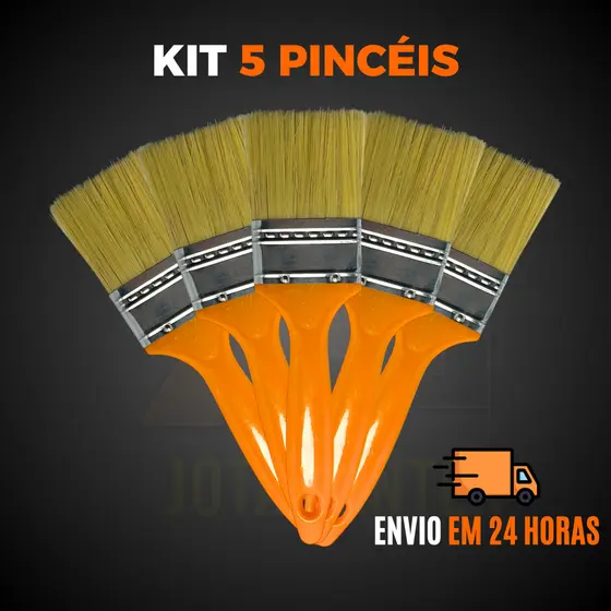 Kit Pincel Trincha Pintura 2 Polegadas Profissional