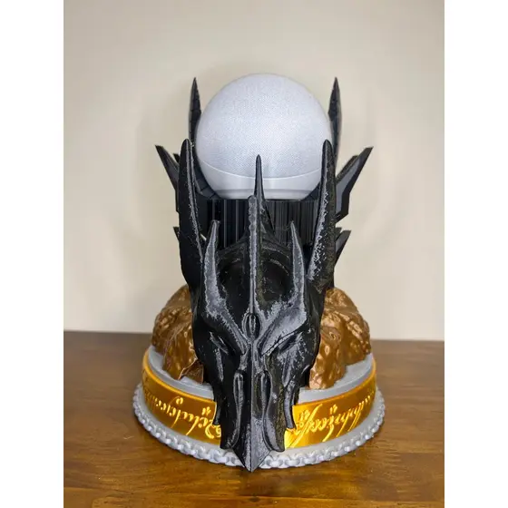 Suporte para Alexa Echo Dot Senhor dos Anéis Torre de Sauron Modelo Exclusivo