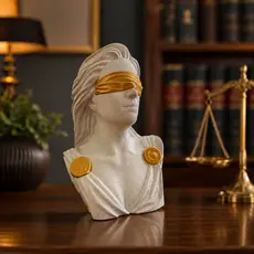 Deusa Da Justiça Themis Dama Advocacia Estátua Decoração Escritório Direito Advogado 20 cm