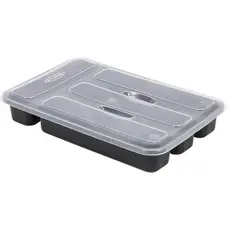 OFERTA Porta Talher Gaveta Paris Com Tampa 4 Compartimento - Nitron DIM.:21 x 32,5 x 5 cm saldo