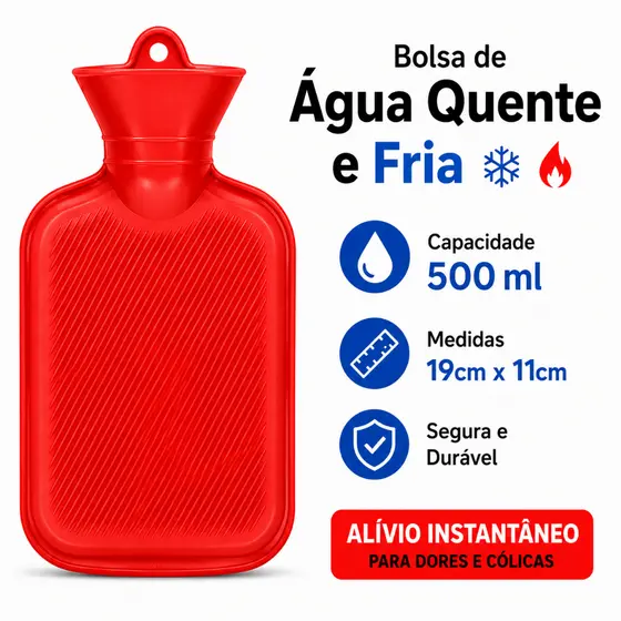 Bolsa De Agua 500ML Termica Quente Ou Frio Resistente Pequena Anti-Vazamento Alivio Das Dores Colica