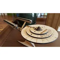 Quebra-Cabeça 3D Nave Enterprise em MDF – Montagem Nerd & Geek