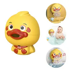 Brinquedo Infantil Para Banho Máquina Bolhas De Sabão Pato