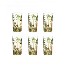 Conjunto 6 Copos Altos Cristal Palm  360ml - Wolff