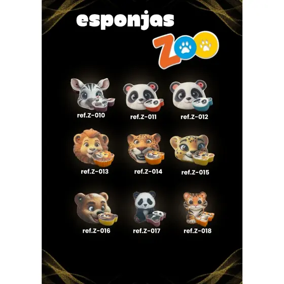 Esponja De Banho Kit 3 Und Infantil Divertida Bebe Bichinhos Zoo Evol Clean Macia E Grande