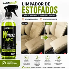 Limpa Estofado Banco Teto Tapetes Automotivo - Spray Espuma 500ml - Tira Manchas