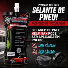 Vacina Bilndagem De Pneu Selante Anti furo Motocicleta e Carro - C/ Câmara ou Sem