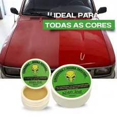 Cera Automotiva Alien Ind  Carnauba + Resina Peruana Tira Queimado do Sol e Revitaliza a Pintura