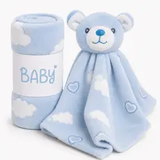 Kit Manta com Naninha Bebê Fleece Toque Super Macio Antialérgica Quentinho