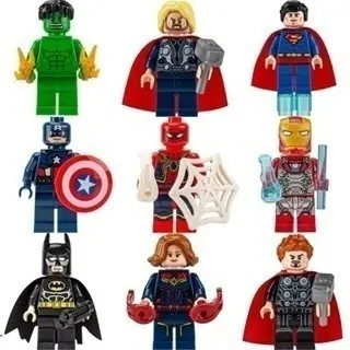 Conjunto de blocos de construção de bonecos de ação, brinquedos práticos de aprendizagem para crianças