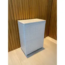 CESTO DE ROUPAS SUJAS FIBRA SINTETICA 45 LITROS 40X25X55 BANHEIRO LAVANDERIA ORGANIZADOR ROUPA - S