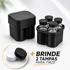 Estojo Organizador Ampolas Tirze e Pep Frascos 3ml Case Porta Injeção Tampa 2/4 Espaços