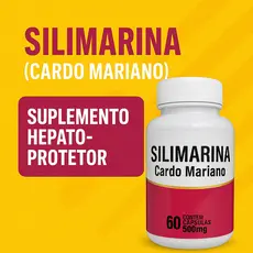 Cardo Mariano Suplemento de Silimarina 60 caps 500 mg Proteção do Figado Envio Imediato