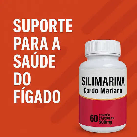 Cardo Mariano Original 60 Cápsulas 500 mg Proteção do Fígado
