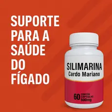 Cardo Mariano Original 60 Cápsulas 500 mg Proteção do Fígado