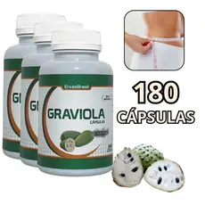 Kit 03 Potes Graviola 120 capsulas 500 mg 100% natural original pronta entrega