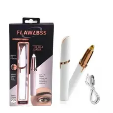 Depilador Indolor Caneta Sobrancelha Removedor Instantâneo de Pelos Facial Elétrico a Pilha Portátil Feminino