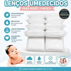 Kits de lenços umedecidas lisa ( Variações)