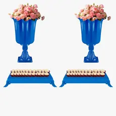 Kit Festa Casamento — 2 Vasos e 2 Bandejas Decoração Completa e Exclusiva