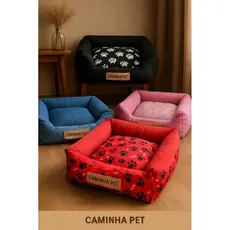 Cama Quadrada Pet para Cachorro/Gato Várias Estampas Porte Pequeno