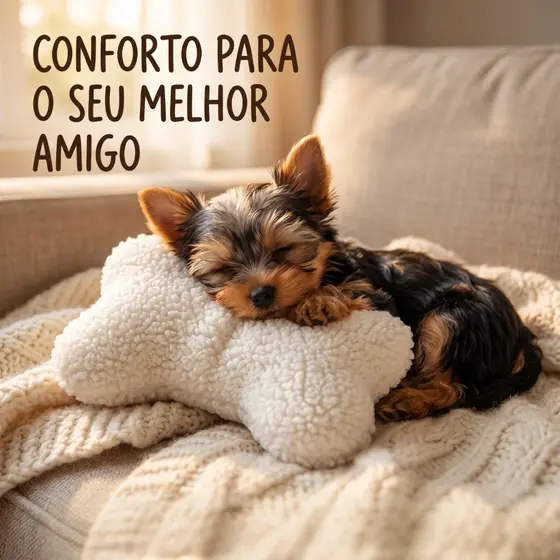 Travesseiro Almofada Brinquedo Pet Cão Gato Cachorro 10x20cm