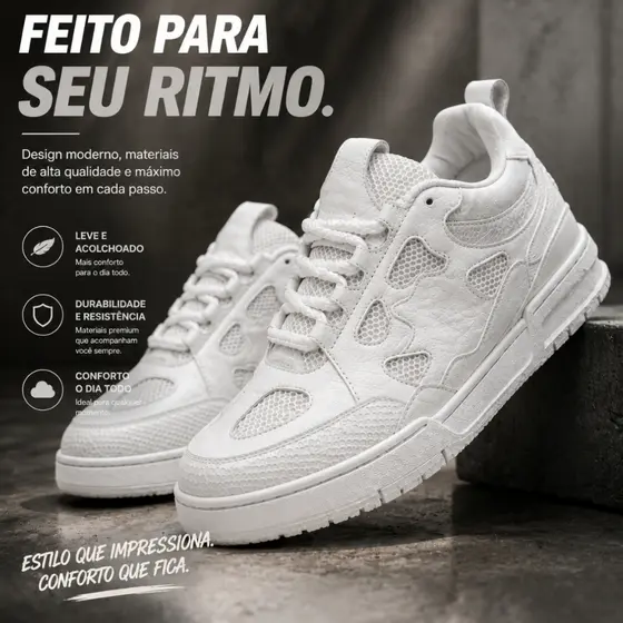 Tenis Streetwear Masculino Casual Moderno Com Pegada Urbana Para Looks Cheios De Atitude